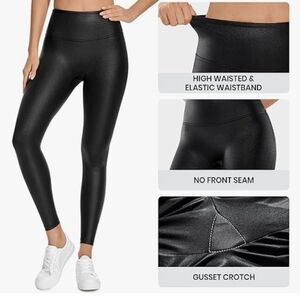 CRZ Yoga Matte Black Faux Leather